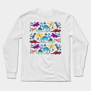 Cute Dinosaurs Long Sleeve T-Shirt